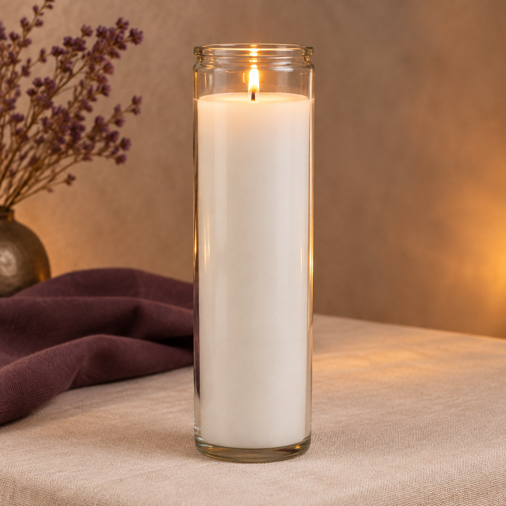 Tall 7-day candle for the Up to 1 hour consultation
